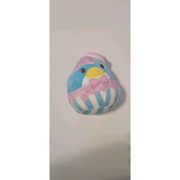 SANRIO 6" SQUISHMALLOWS Plush- TUXEDO SAM Ice Cream Sundae Bird CUTE! EUC - Picture 1 of 4